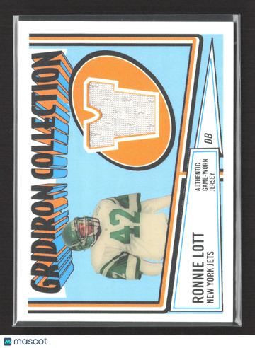 2005 Topps Heritage Gridiron Collection Ronnie Lott #GCR-RL Authentic Game-Worn Jersey