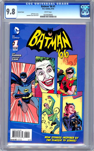 BATMAN ‘66 #1 CGC 9.8 *RARE RETRO VARIANT COVER* CLASSIC 1960'S TV SERIES 2013