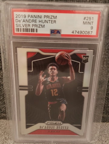 Deandre Hunter prizm silver psa 9 2019