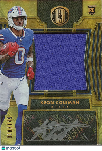 2024 Panini Gold Standard Keon Coleman Patch Rookie Panini Authentic