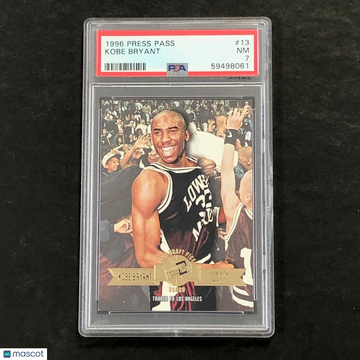1996 Press Pass Kobe Bryant #13 PSA 7