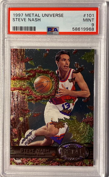 1997 Metal Universe #101 Steve Nash PSA 9 Mint
