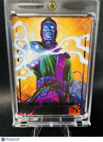 2024 SkyBox Marvel Masterpieces Gold Signature Series Kang the Conqueror Gold Signature Series #57