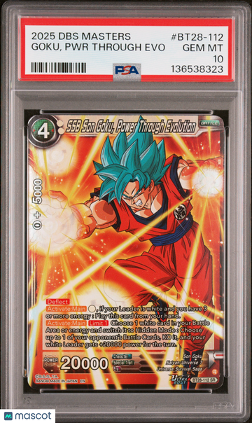 Goku, PWR Through Evo PSA 10 #BT28-112