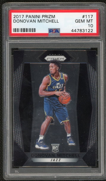 Donovan Mitchell 2017 Prizm Rookie PSA 10