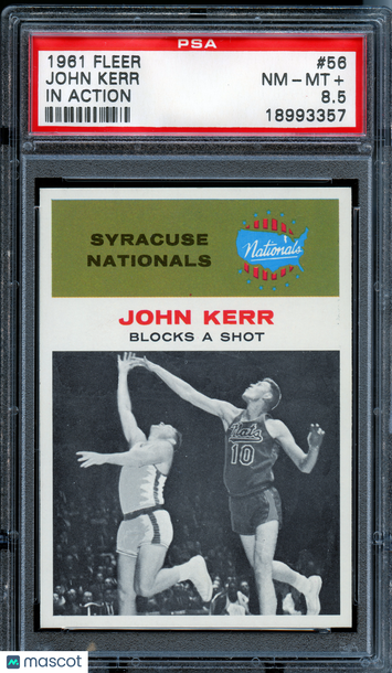 1961 Fleer John Kerr (In Action) #56 In Action PSA 8.5
