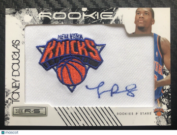 Toney Douglas 2009 Panini Rookies & Stars #62/379 Rookie Patch Auto RC NY Knicks