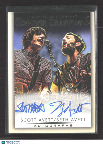 2021 Upper Deck Goodwin Champions Seth Avett Scott Avett Dual Autograph #A-AA