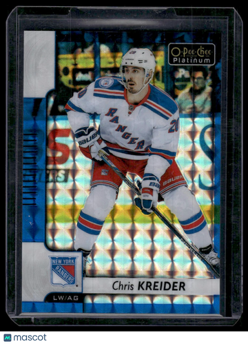 2017-18 O-Pee-Chee Platinum Royal Blue Cubes Chris Kreider #41 Royal Blue Cubes /99
