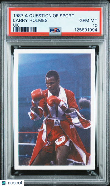 1987 A Question Of Sport Uk Larry Holmes Rookie PSA 10