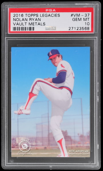 2016 Topps Legacies Of Baseball Nolan Ryan Vault Metals PSA 10