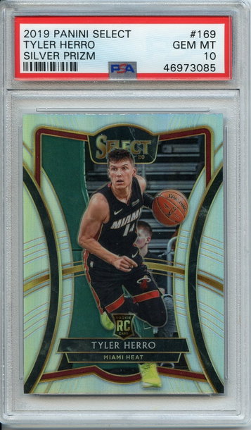 Tyler Herro Select Silver Prizm PSA 10 NEP