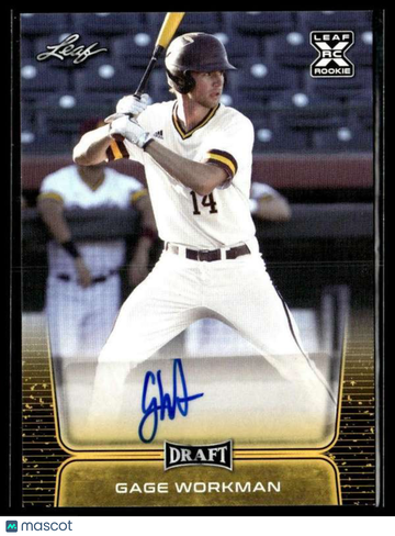 2020 Leaf Draft - Retail Autographs Gold Gage Workman #BA-GW1