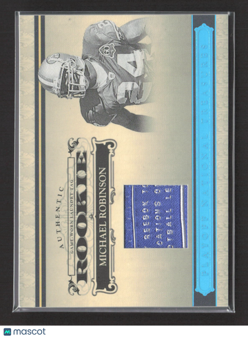 2006 Playoff National Treasures Michael Robinson #134 Game-Worn Laundry Tag