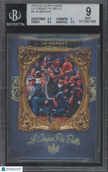 2019 Court Kings Ja Morant #4 Le Cinque Piu Belle BGS 9