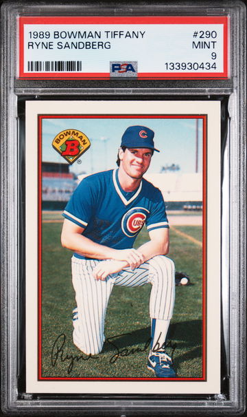 1989 Bowman Tiffany Ryne Sandberg #290 /6000 PSA 9