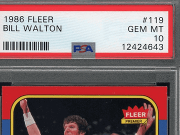 1986 Fleer Bill Walton #119 PSA 10