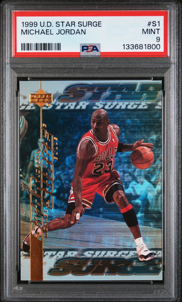 1999 Upper Deck Star Surge Michael Jordan #S1 PSA 9
