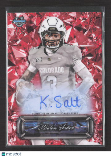 2025 Bowman University Chrome Sapphire Selections Kaidon Salter #SS-KS Red /5
