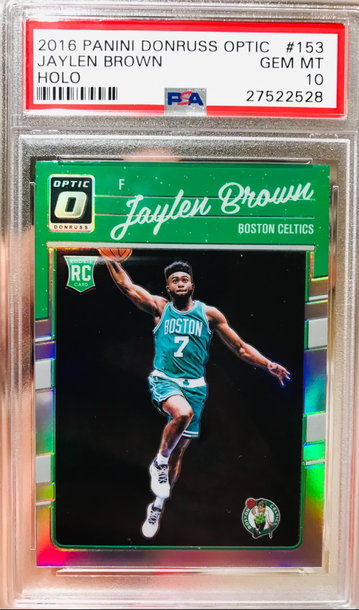 Jaylen Brown Optic Holo #153 PSA 10