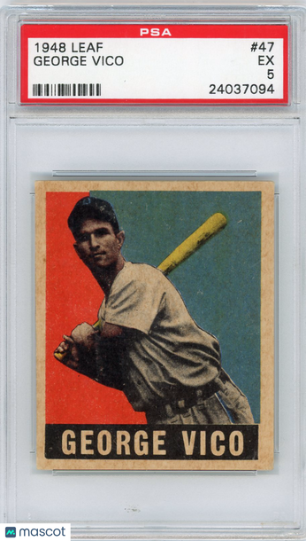 1948 Leaf George Vico #47 PSA 5