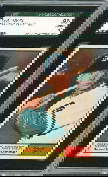 1961 Topps Chuck Cottier #13 SGC 96 P1249