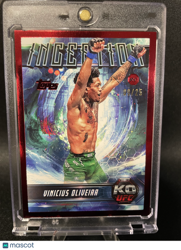 2025 Topps Inception UFC Vinicius Oliveira #IN-23 Red /25