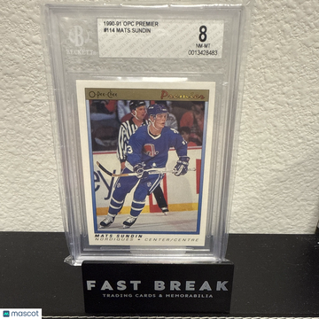 1990 O-Pee-Chee Mats Sundin #114 Rookie BGS 8