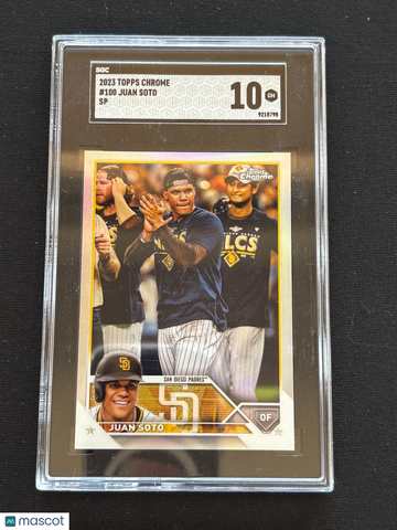 2023 Topps Chrome Juan Soto #100 Chrome Parallel/Variety SGC 10