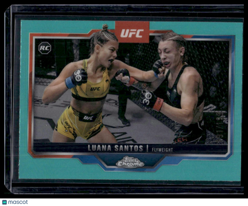 2025 Topps Chrome UFC Luana Santos #103 Aqua RC