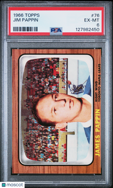 1966 Topps Jim Pappin #76 PSA 6