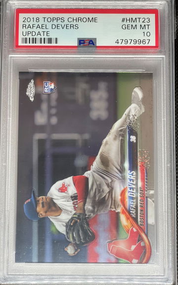 PSA 10 2018 Topps Chrome Rafael Devers Update #HMT23