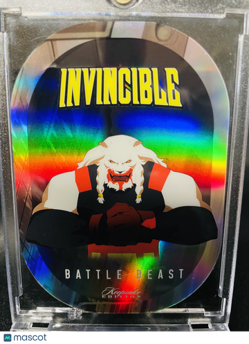 2025 Invincible Thokk Battle Beast Rainbow Foil #158 Keepsake Trading Card