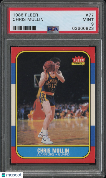 1986 Fleer Chris Mullin #77 PSA 9