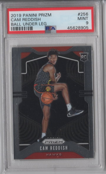 2019 Prizm Cam Reddish Ball Under Leg PSA 9