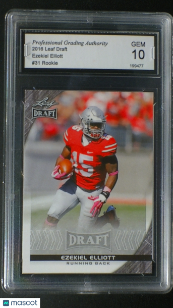 2014 Leaf Draft Ezekiel Elliott #31 PGA 10