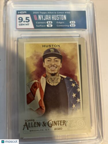 2020 Topps Nyjah Huston #193 HGA 9.5