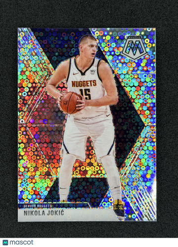 2019-20 Panini Mosaic Nikola Jokic #171 Fast Break Silver Denver Nuggets