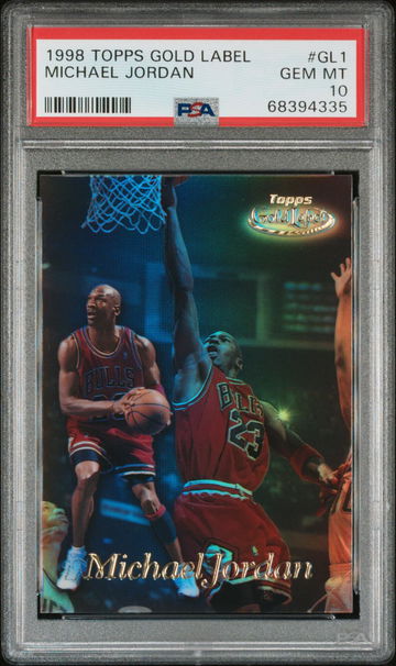 1998 TOPPS GOLD LABEL MICHAEL JORDAN #GL1  PSA 10