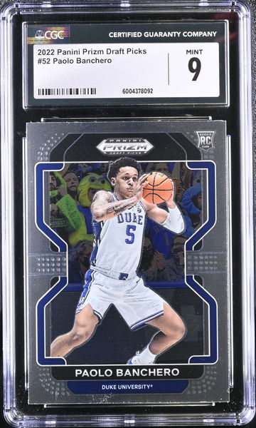 2022 PANINI PAOLO BANCHERO #52 Rookie RC CGC 9