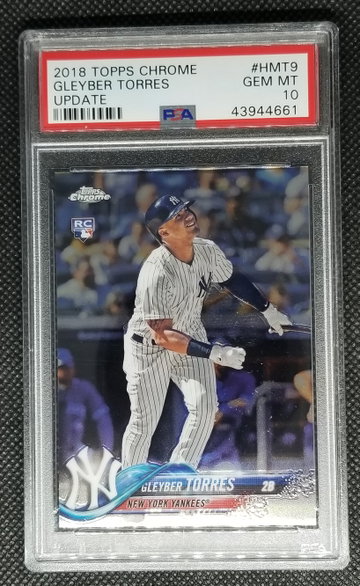 2018 Topps Chrome Gleyber Torres Update RC