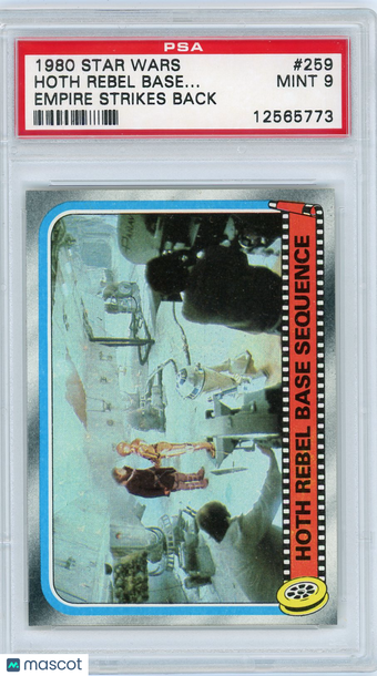 1980 Star Wars Empire Strikes Back Hoth Rebel Base.. . #259 PSA 9