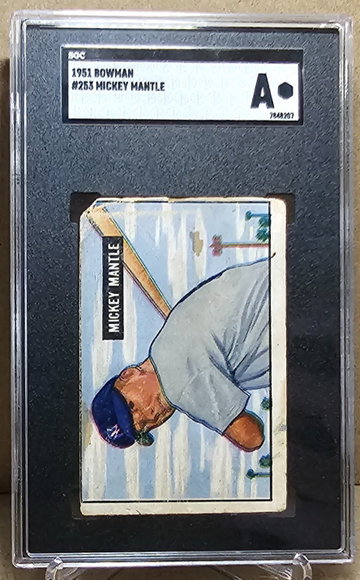 1951 Bowman Mickey Mantle True RC SGC Authentic