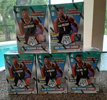 (5) 2019-20 Panini Mosaic Basketball Sealed Blaster Boxes 5 Box Lot Zion RC ***YOU GET ALL 5 BOXES***