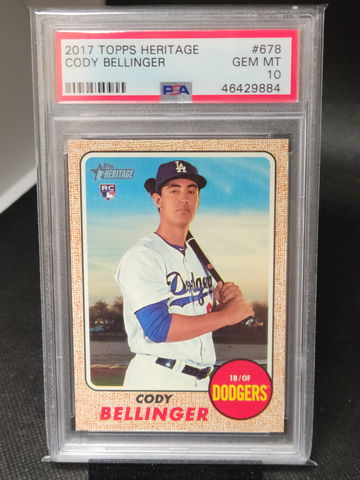 2017 Topps Heritage Cody Bellinger Psa 10
