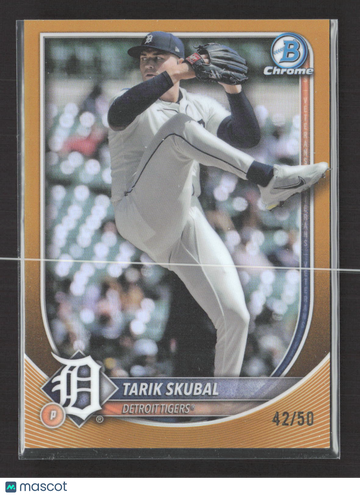 2025 Bowman Chrome Tarik Skubal #95 Gold Refractor /