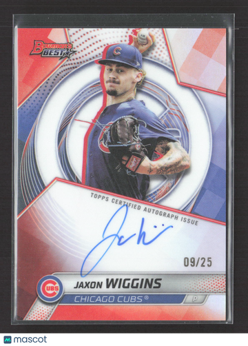 2025 Bowman's Best Baseball Jaxon Wiggins #B25-JWI /25