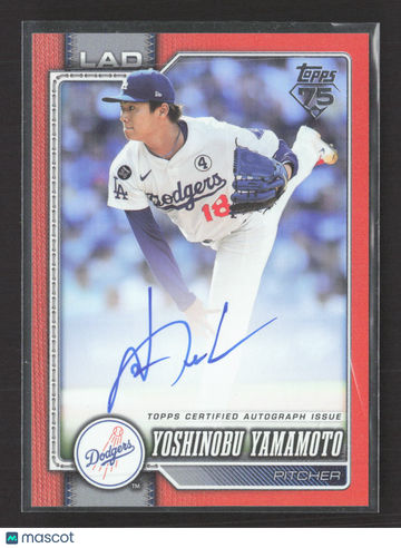 2026 Topps Series One Yoshinobu Yamamoto #90 Red