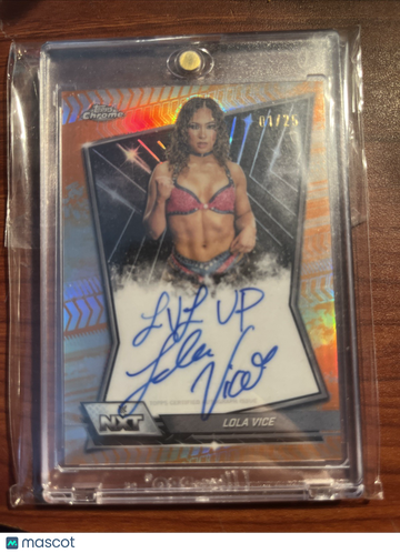 2026 Topps Chrome WWE Lola Vice #NXT-LOL Orange Refractor Topps