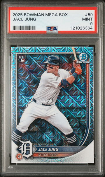 2025 Bowman #59 Jace Jung Mega Box PSA 9